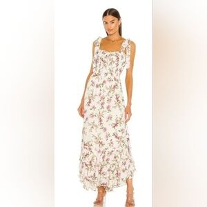 Yumi Kim Floral Maxi Dress - White and Pink